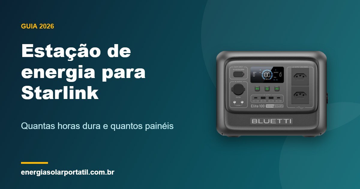 Estação de energia portátil Bluetti Elite 100 V2